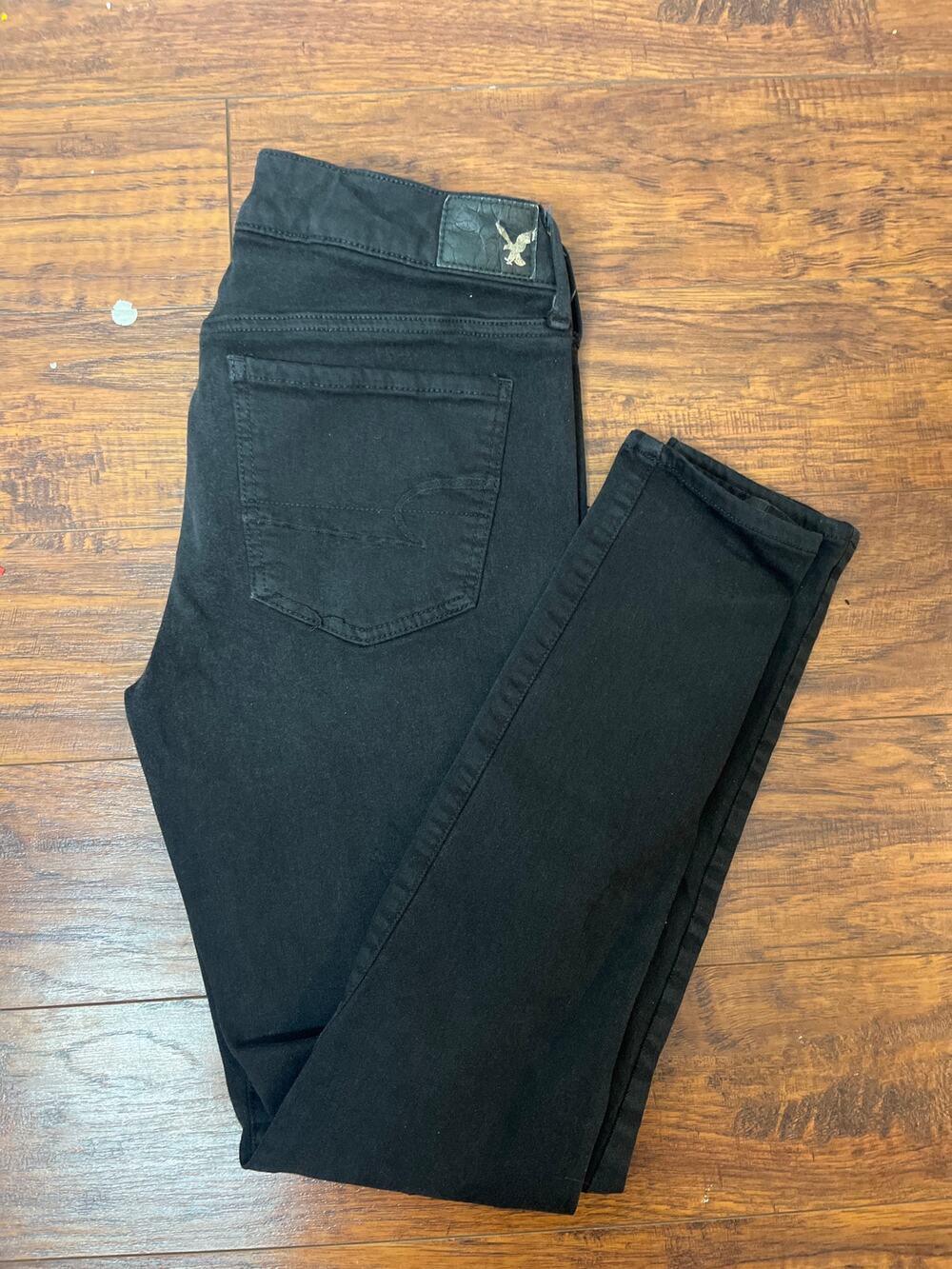 American Eagle Black Twill Jegging size 8